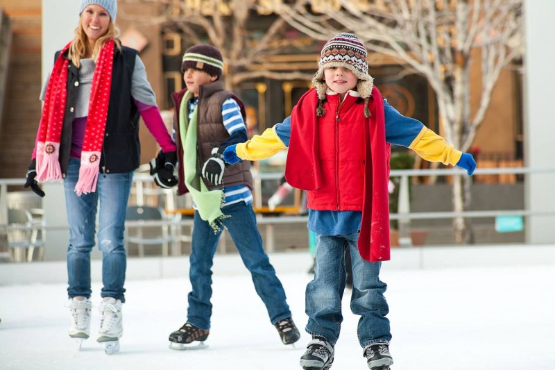 Ice skating