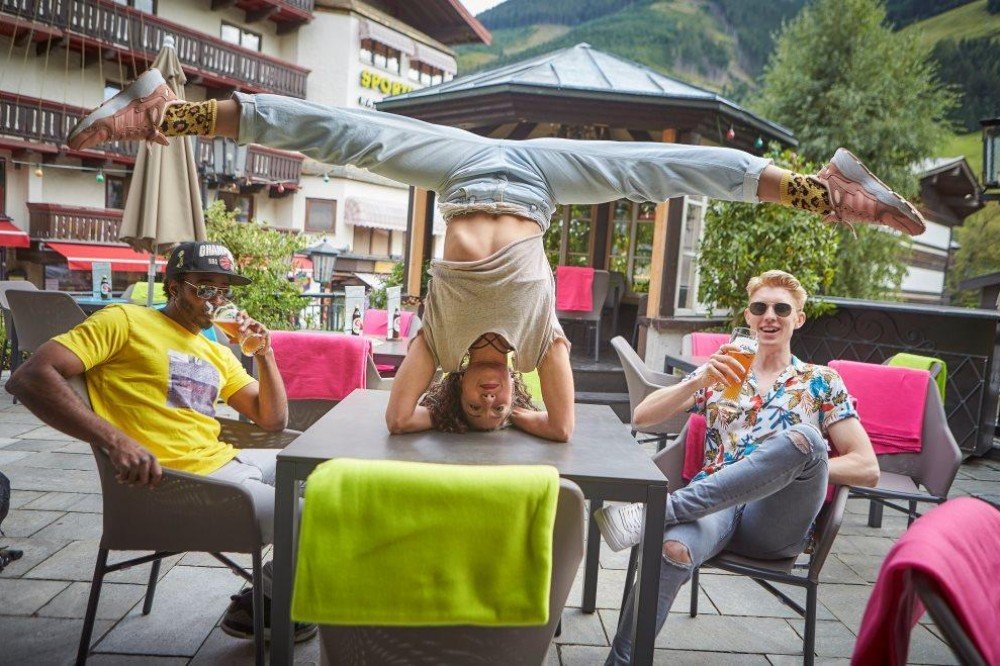 Terrasse im Sommer