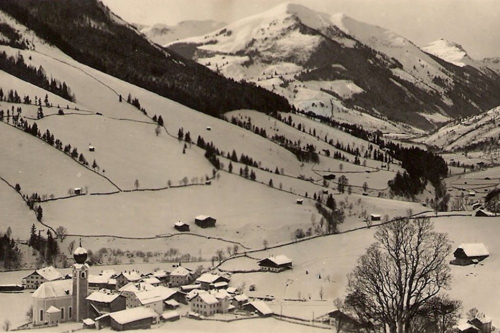 Saalbach in 1926 in winter
