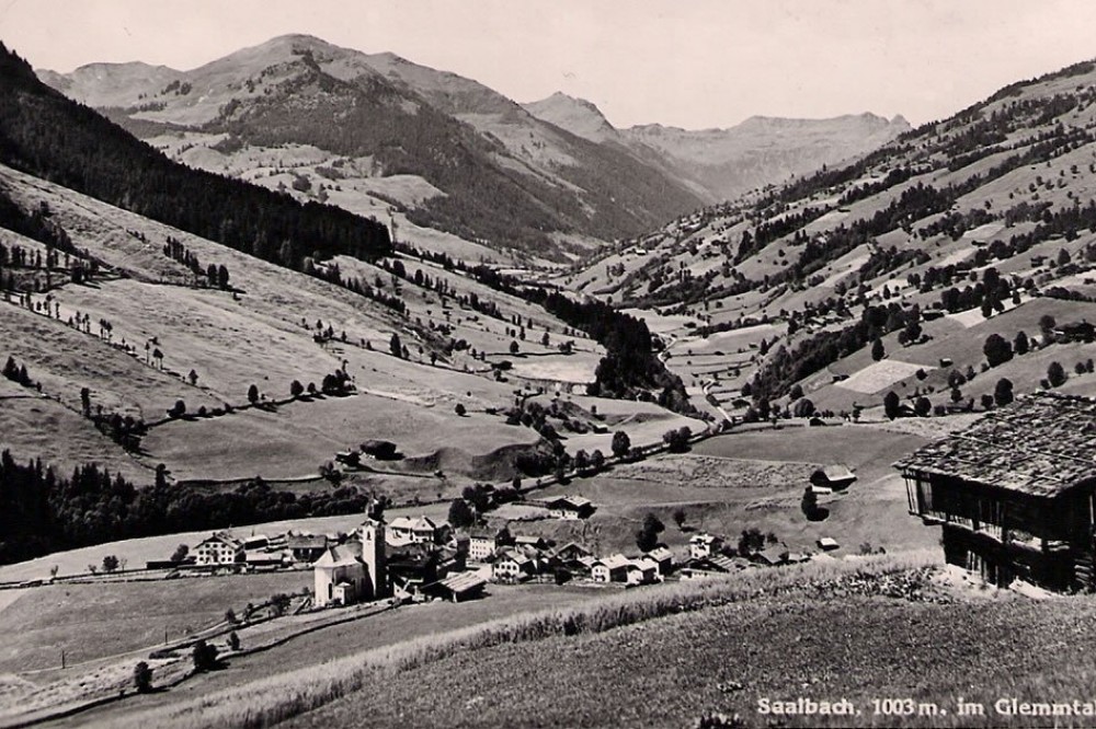 Summer image from Saalbach from 1939
