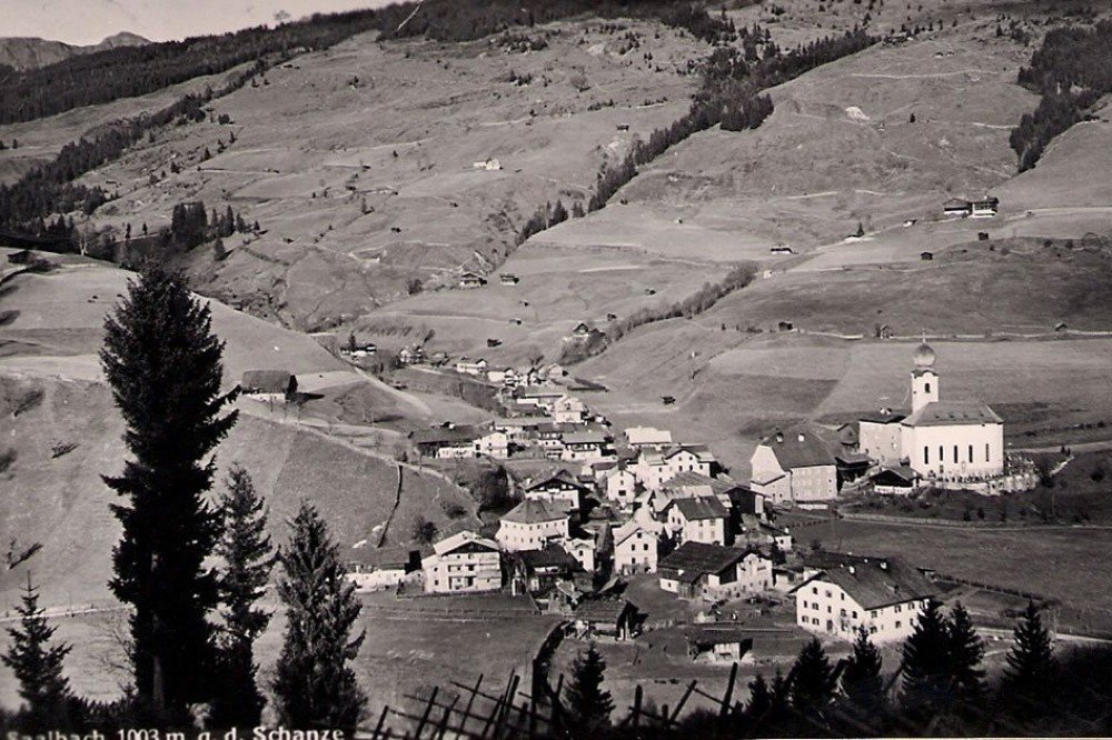 View to Saalbach in summer (1941)
