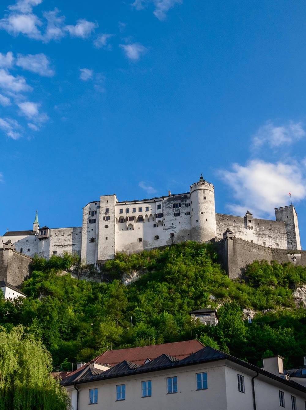 View to Hohensalzburg Fortress width=