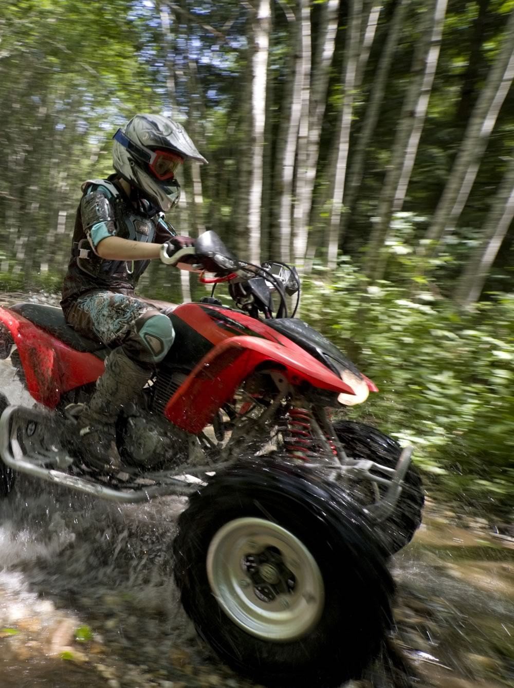 Quad biking in the Glemmy Offroad Park  width=