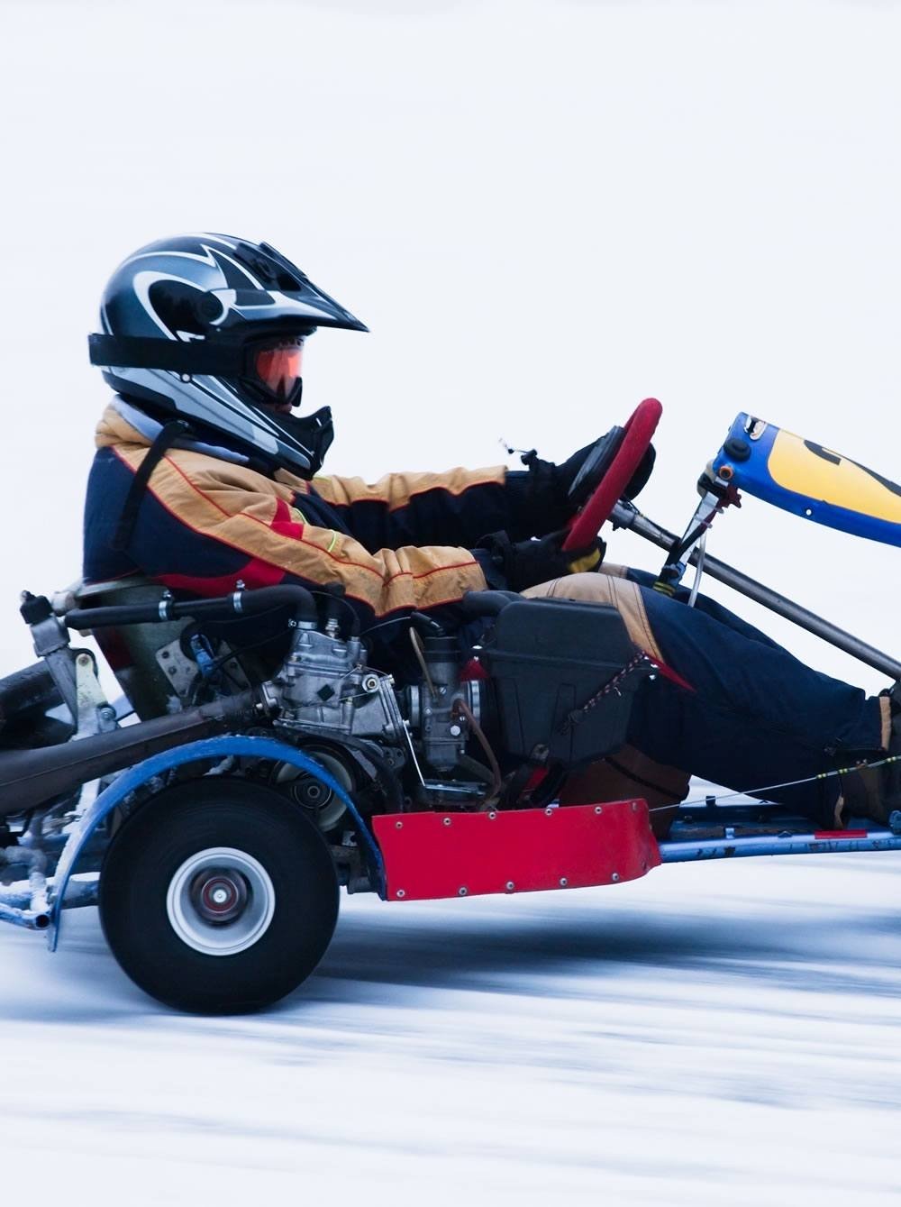 Icekart fahren in Saalbach width=