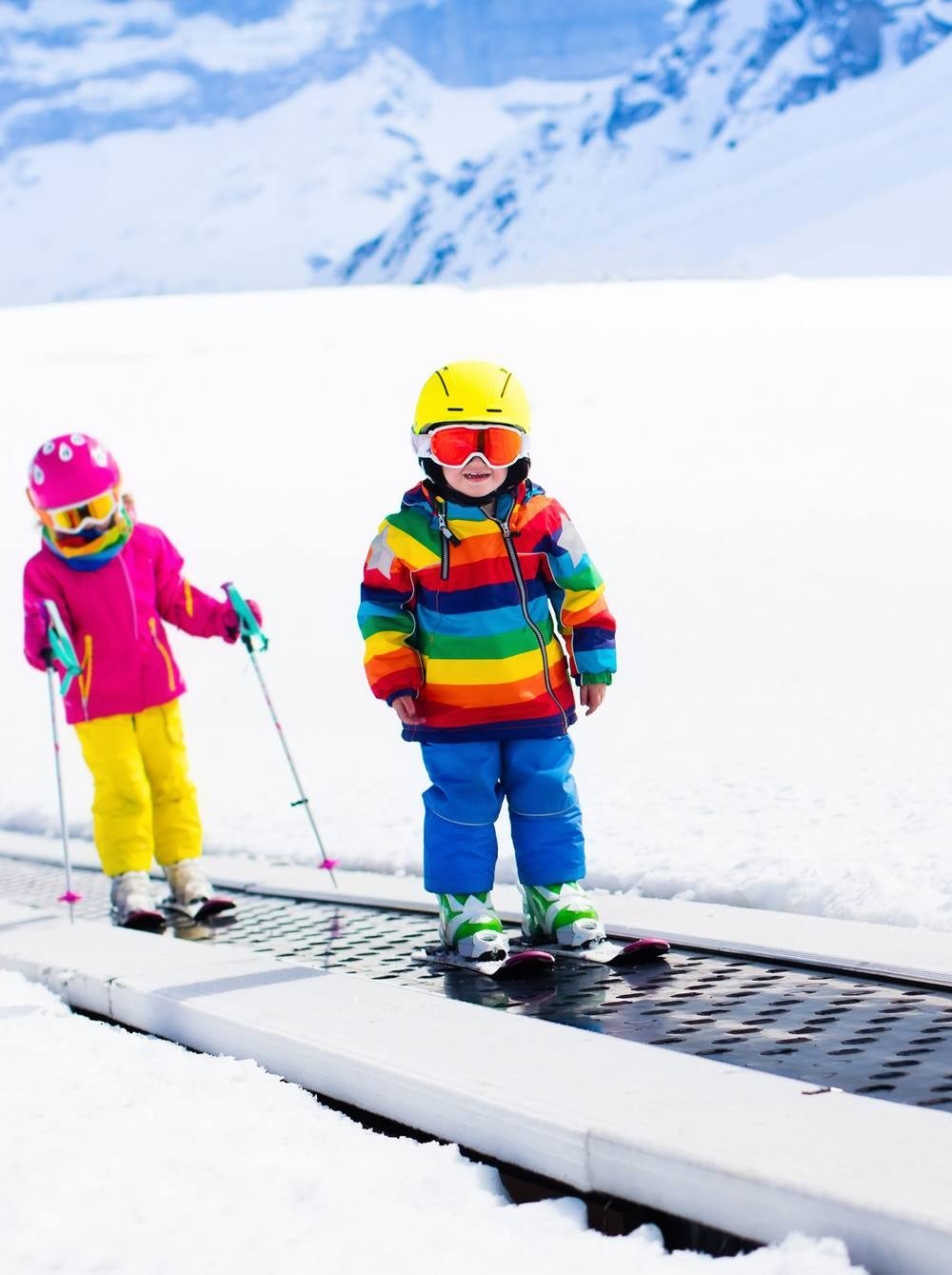 Children’s ski course in Saalbach width=