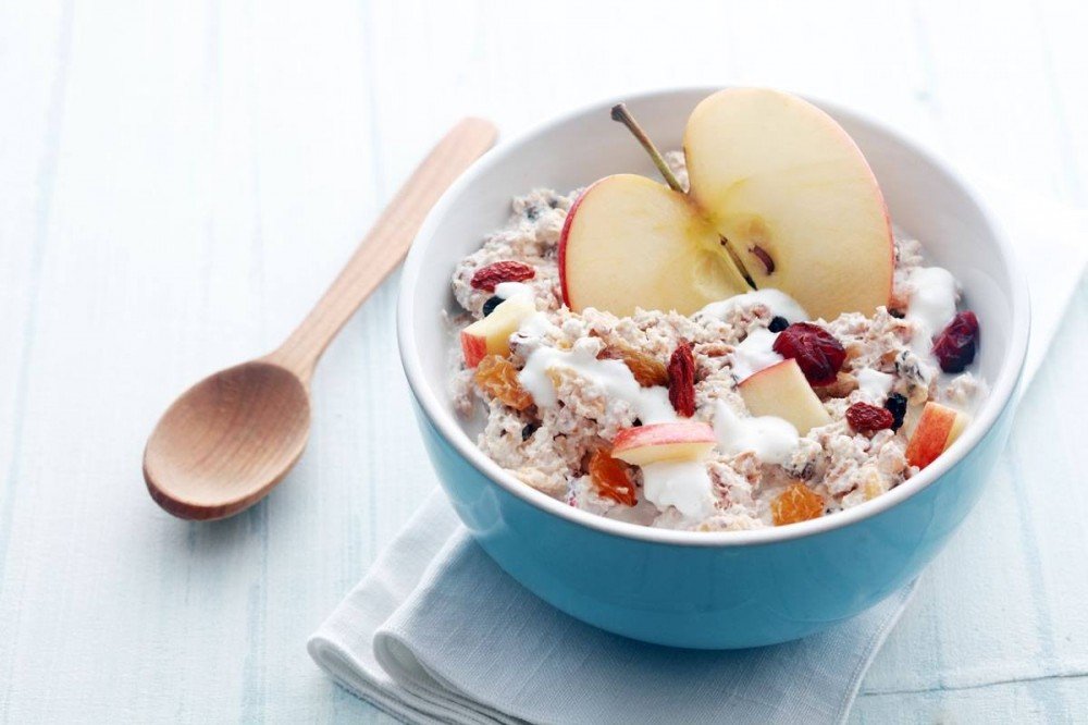 Daily fresh Bircher muesli
