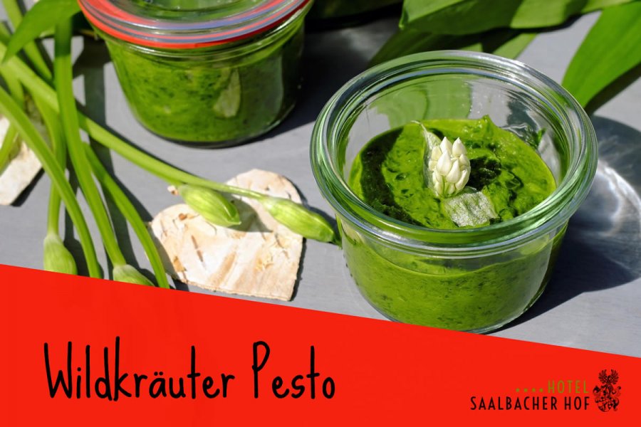 Wildkräuter-Pesto, Hotel Saalbacher Hof, Saalbach